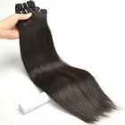 Factory Virgin Human Hair Extension Bundles Cuticle Aligned Hair Double Drawn No Tangle No Shedding