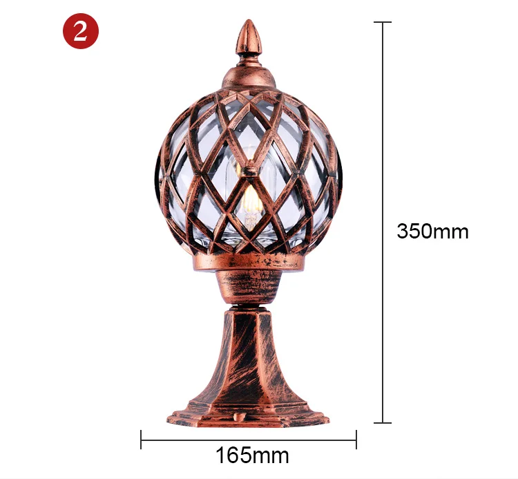 High Quality Gate Garden Lighting Waterproof Energy Saving Pillar Lights For Outdoor