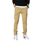 9701#Wholesale Cargo Pants Garment Dyed Cotton Men's Casual Pants zip off cargo khaki men cotton chino pants