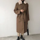 Women Fur Coat Winter Warm Long Sleeve Female Jackets Overcoat Faux Fur Coat