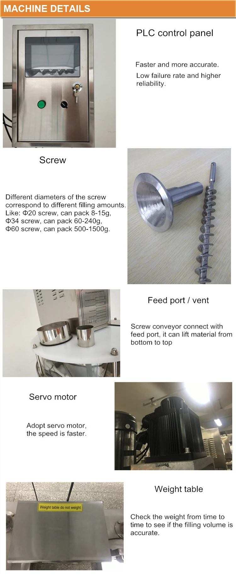 chilli powder packing machine spices powder packing machine