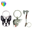 Cheapest custom design metal blank sublimation keychain