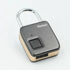 China TSA USB charge smart door lock silver/gold suitcase black fingerprint padlock with low price