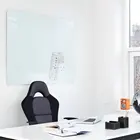 good quality magnetic tempered glass writing whiteboard prices with pen and eraser