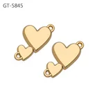 Fashion clothing decorative light gold custom 2 holes metal Abaya clothing sew logo labels