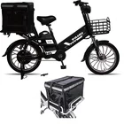 Bike Front And Rear Suspension Integrated Handlebar Vegetable Basket Delivery Bike