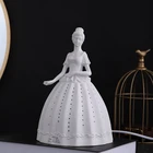 Wholesale unique design princess shape ceramic led night light for girl bedroom
