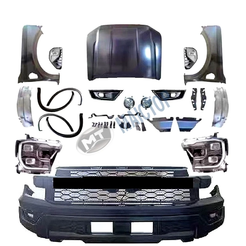 Maictop Car Accessories Facelift Front Bumper Grill Headlight Body Kit