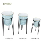 IVY Balcony Garden Pot Plant Stand Indoor Flower Metal Bucket Plant Pot Stand