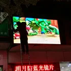 Building Roof Windproof IP65 P10 LED Display Screen Billboard Full Color LED Video Modular Screen