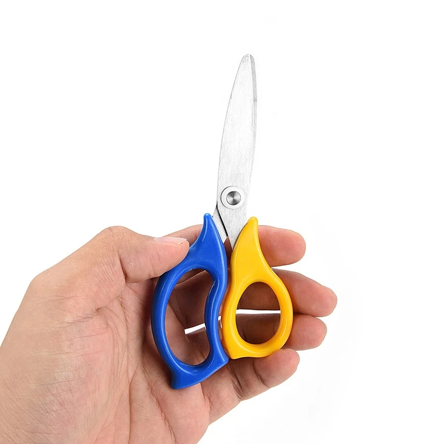 Hot Sale Assort Color Handle Multiple Usages Stainless Steel Stationery Office Scissors