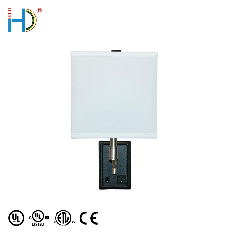 White Square Modern Metal Bed Lighting Reading Bathroom Wall Light