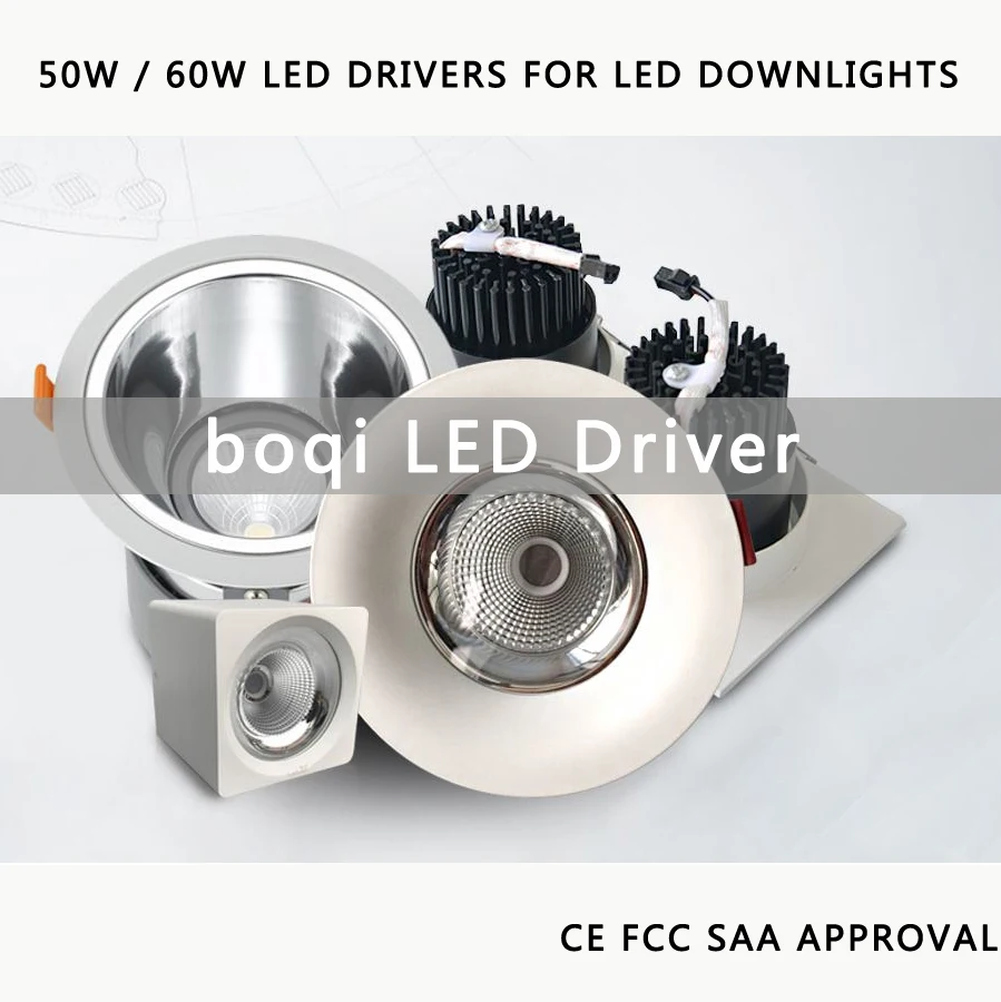 boqi CE FCC SAA 1100ma 30w 36w 40w 45w 50w led downlight driver
