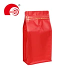 1 LBS 16oz Generic Flat Bottom Pouch Coffee Tea Packaging Bag with Degassing Valve