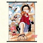 Picture Custom Decorative One Piece Lufft Poster Cartoon Wallscrolls Waterproof Anime Wall Scroll