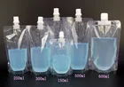 Custom printed ziplock clear drink reusable food spout pouch plastic liquid standing up pouch with spout plastic