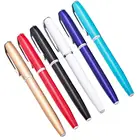 High Quality Smooth Writing Business Corporate Luxury Metal Roller Tip Ball Pens With Cap For Gift