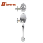 High Security Durable Zinc Alloy Mortise grip door handle lock safe door lock