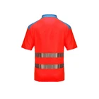 Mens Workwear Construction Traffic Yellow Reflective Safety Polo T Shirts Designs