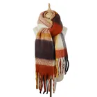 Wool Scarf High Standard Stylish Satin Edge Wool Scarf For Women