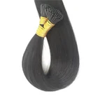 Double drawn human hair virgin raw i tip hair extensions unprocessed wholesale india