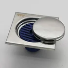 Bathroom kitchen hotel balcony square floor drain with removable cover invisible floor drainage