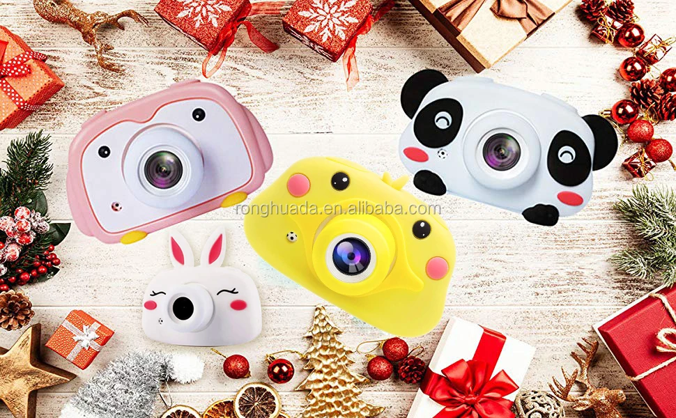 Carton Shockproof Silicone Camera Case WiFi Digital Cam Video Recorder For Kids Toddler