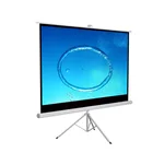 60-150 inch Portable Beamer Projector Screen, Outdoor Activity Yard Home Theater Tripod Projection Screen