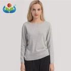 Grey Cashmere Sweater Designs Ladies Pullover Sweater Mujer