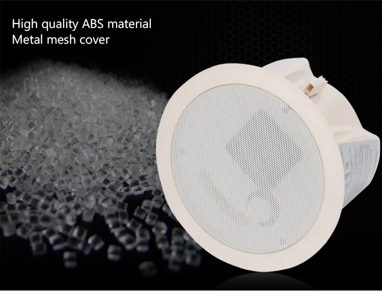 3 inch coaxial have HIFI sound quality suitable for background music conference room and so on high quality ABS material metal - ANKUX.COM