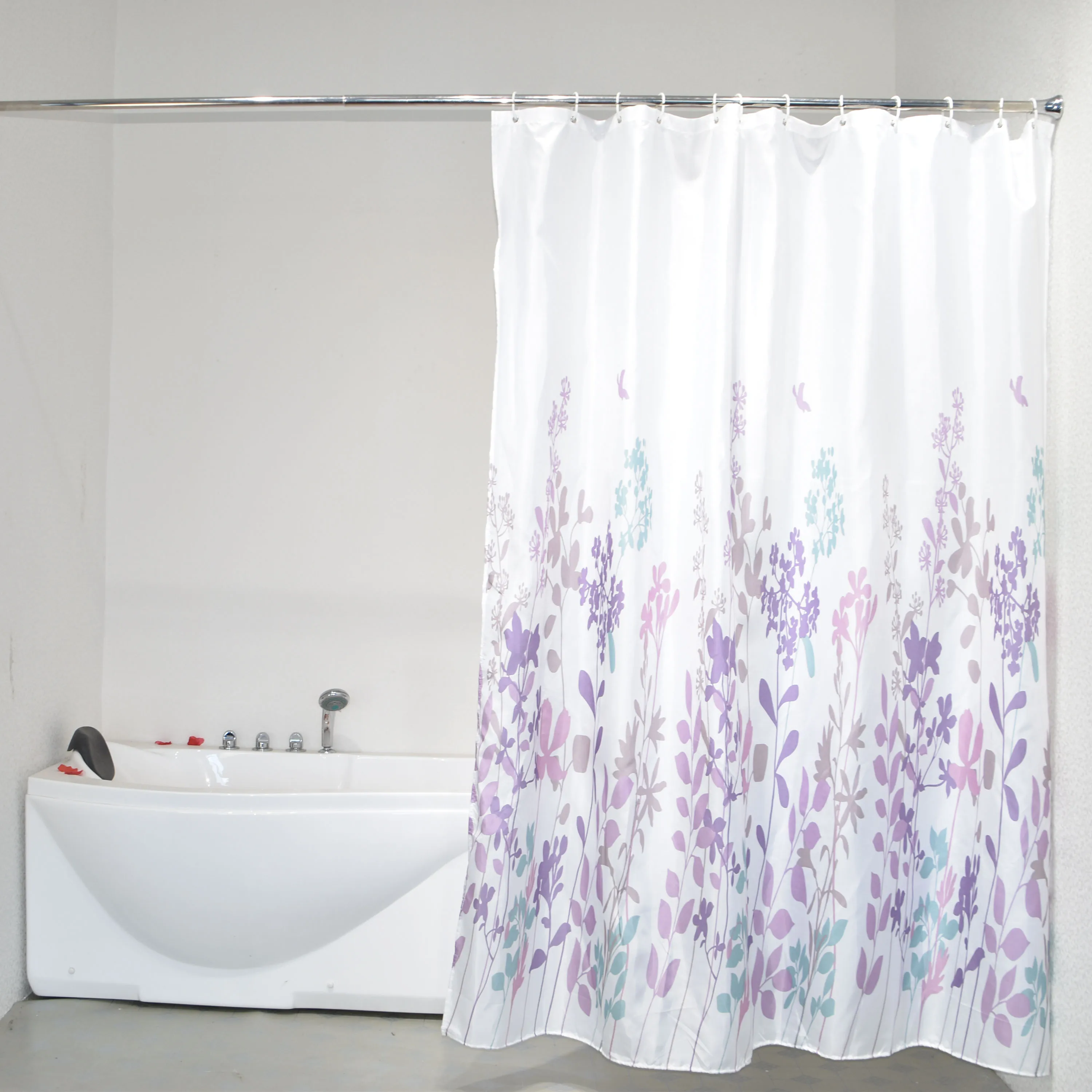 厨房  卫浴产品  浴帘  material 100% polyester weight of fabric