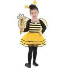 Halloween Carnival yellow adult woman girls children kids bumble bee costume