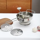 High Quality Kitchen Stainless Steel Vegetable Potato Manual Food Mill
