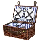 Wicker Basket Picnic Basket New Design Handmade Nature Rattan Picnic Basket For 4 Person
