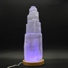 30cm Natural Rock Crystal Polished Selenite Gypsum Stones Crystal Quartz Tower For Decoration