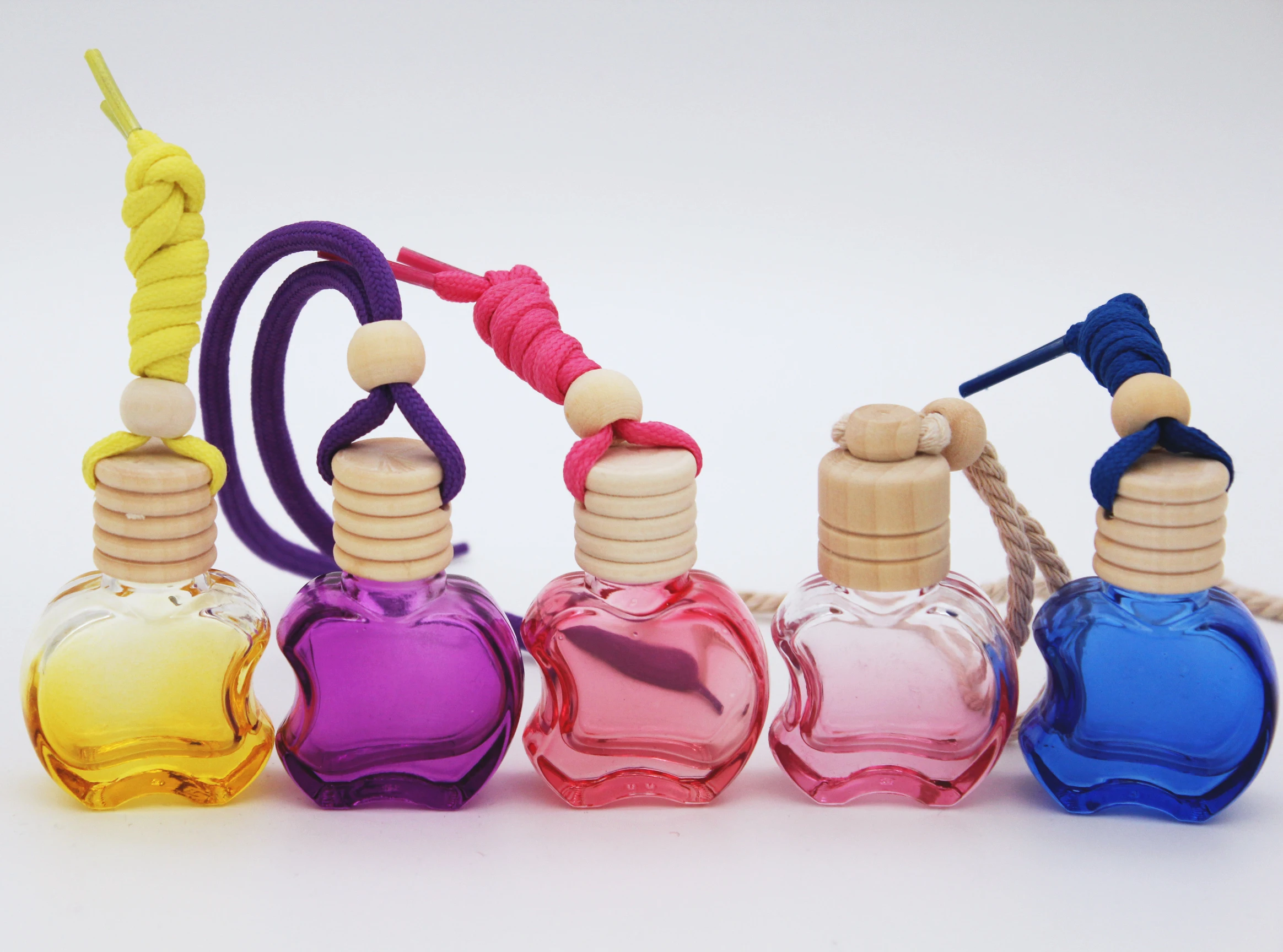 10ml apple shape color hanging car perfume bottle
