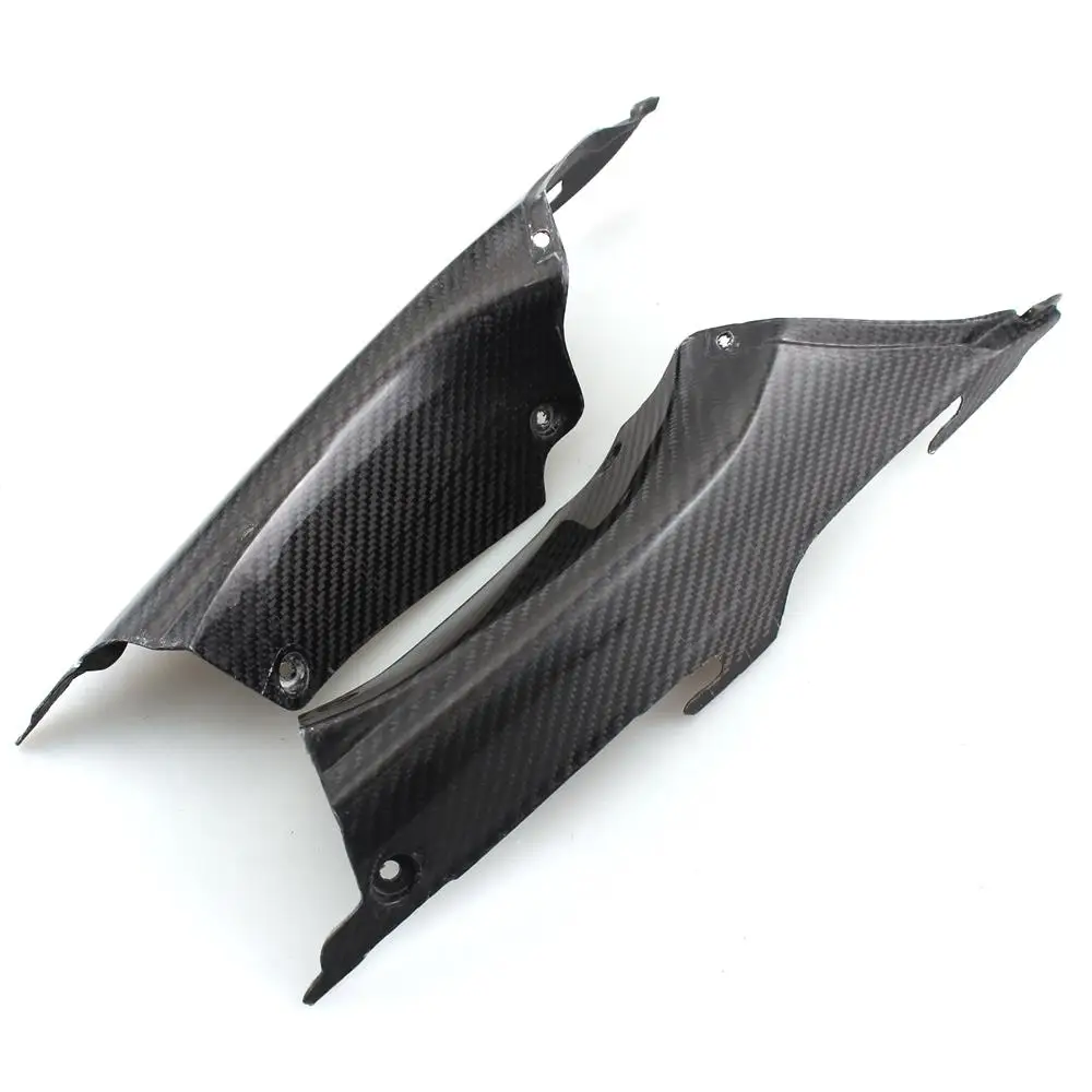 Motorcycle Carbon Fiber Black Fairing Air Duct Tube Cover UV Coating Fit For Honda CBR1000RR CBR 1000 RR CBR1000 RR 2012-2015