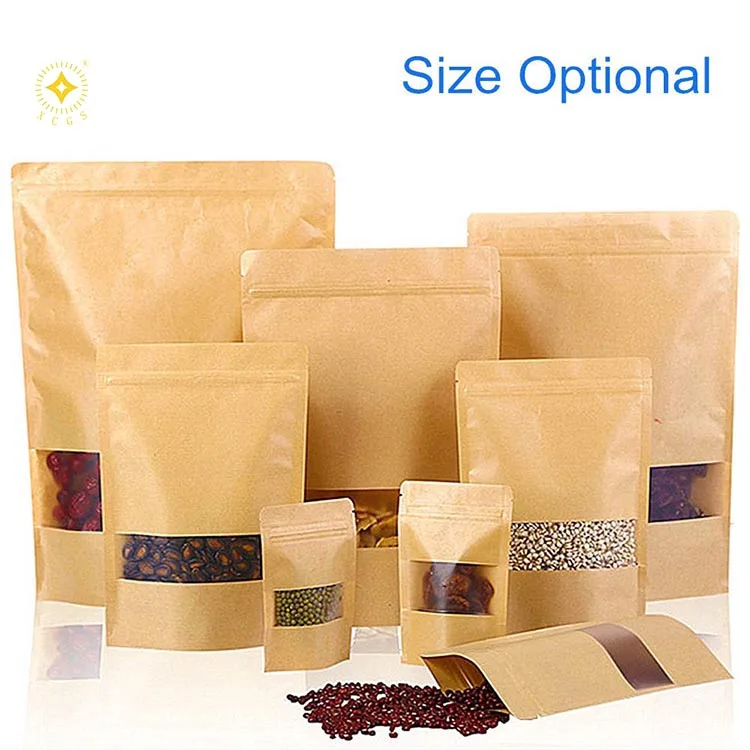 & printing  packaging bags   product name brown kraft paper food