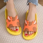 FZNYL Cartoon Bathroom Slippers Women Men Flat Foot Massage Non-slip Indoor House Shoes Thicken Outdoor Beach Slides Sandals