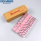 Domino Plastic Low Cost High Quality 39*20*5.5mm Marble Domino Set With Plastic Box