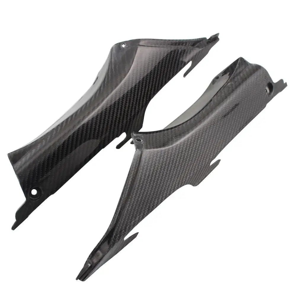 Motorcycle Carbon Fiber Black Fairing Air Duct Tube Cover UV Coating Fit For Honda CBR1000RR CBR 1000 RR CBR1000 RR 2012-2015