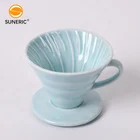 Reusable clever coffee drip maker porcelain filter cone pour over ceramic v60 coffee dripper