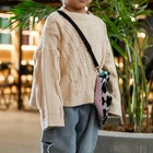 Sweaters Sweater Winter New Products Boys Twisted Rope Fashionable School Sweaters Kids Warm Knit Pullover