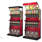 High standard supermarket candy store equipment metal retail store display racks supermarket shelves