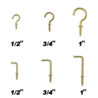 T.K.Excellent Solid Brass Rust Resistant Cup Hook 3/4