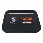 Food grade rectangle custom tin rolling tray metal tin serving tray