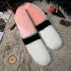 hot sale ladies stylish long faux rabbit fur scarf winter soft fur scarves