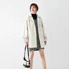 Women Lambs Wool Coat Winter Shearling Double Breasted Teddy Furry Cashmere Fur Jacket