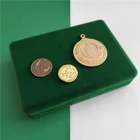 Gold Plating Promotional Gifts Customized Pound Hard Enamel Religious Coin