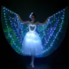Opening stage dance costume Party event three pieces set led light skirt isis wings , headdress christmas costume